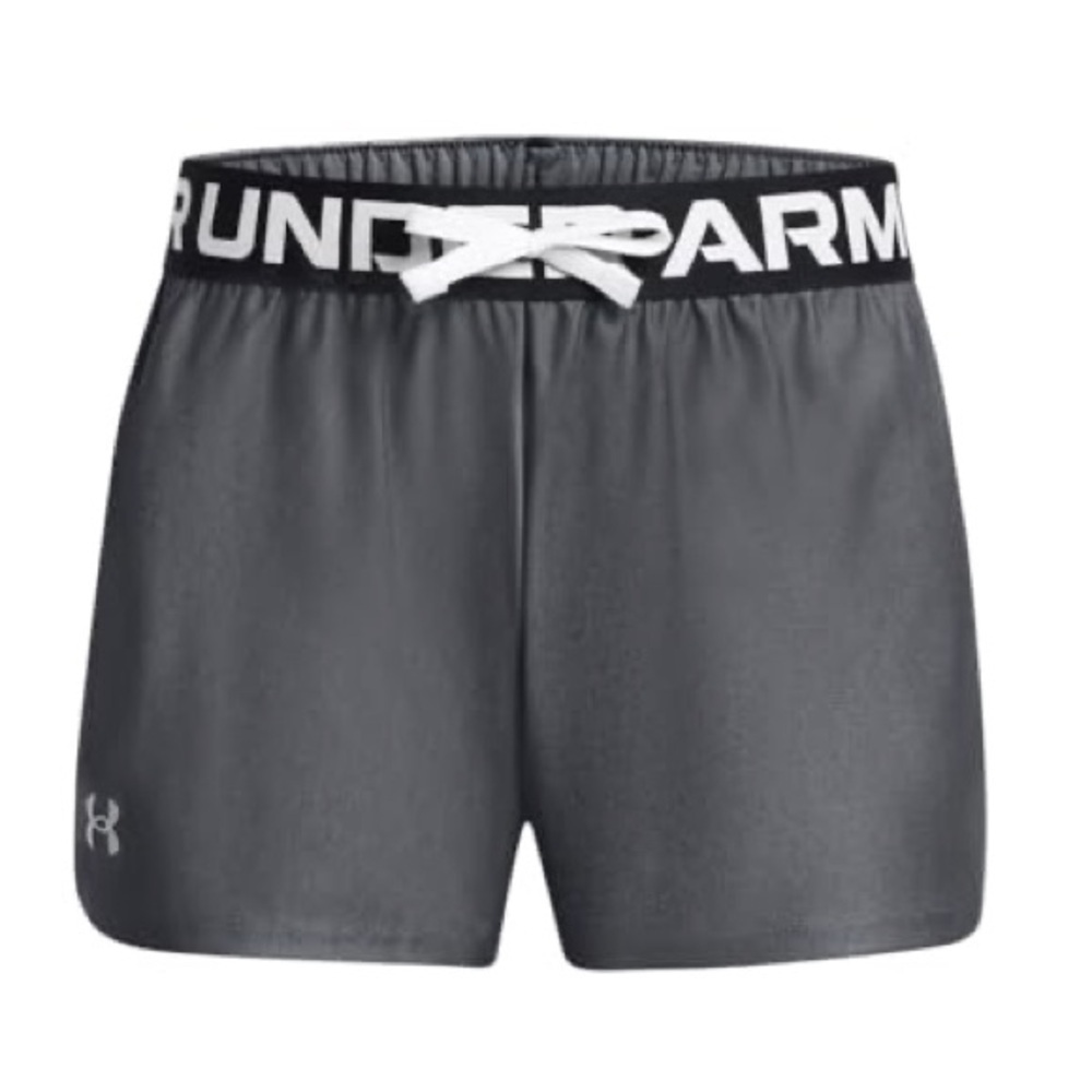❤️ UNDER ARMOUR Girls gray Athletic Shorts medium